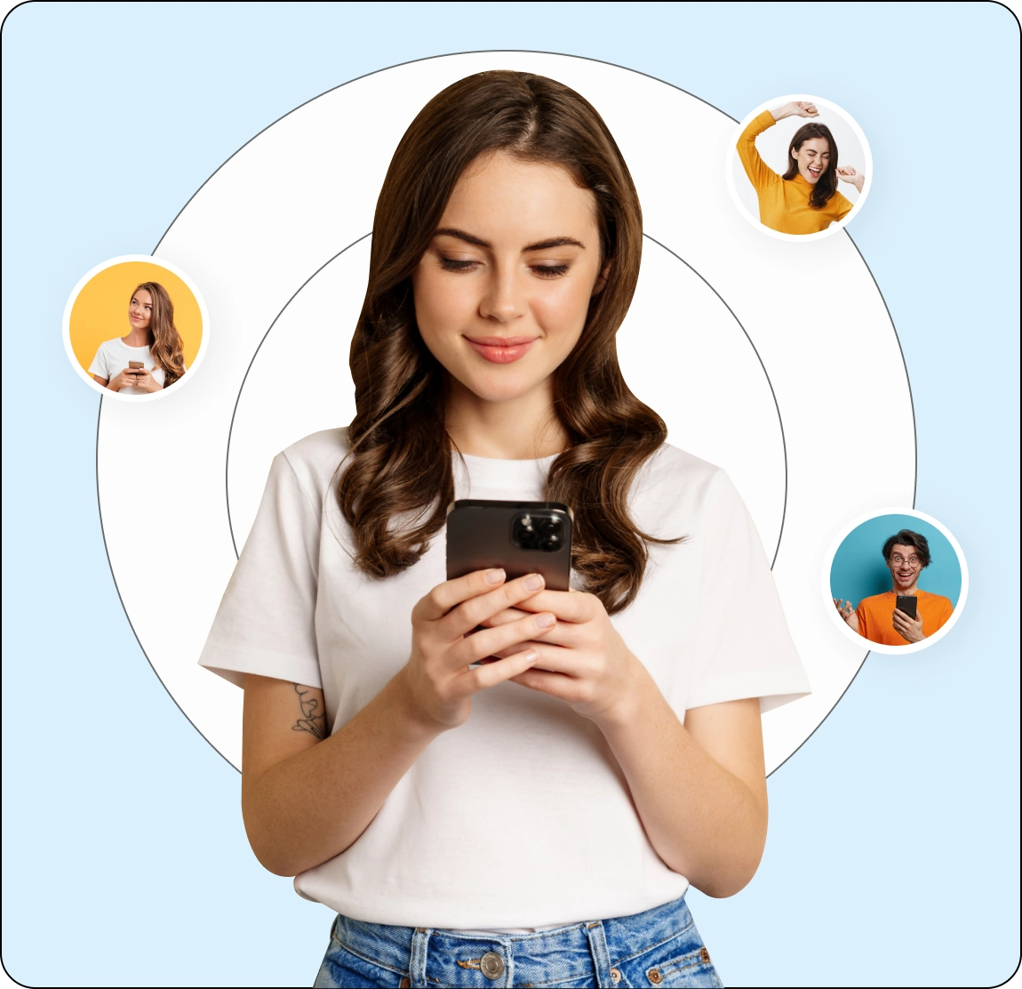 Frau aktiviert BuddySIM eSIM auf dem Smartphone – einfache Einrichtung per QR Code