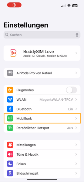 eSIM aktivieren auf iPhone 13 – Schritt-für-Schritt Anleitung – BuddySIM