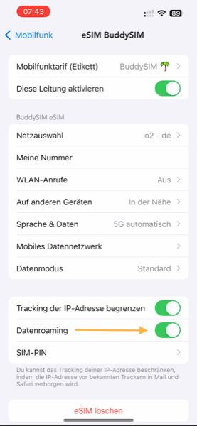 eSIM aktivieren auf iPhone 13 – Schritt-für-Schritt Anleitung – BuddySIM