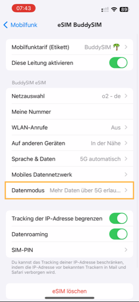 eSIM aktivieren auf iPhone 13 – Schritt-für-Schritt Anleitung – BuddySIM