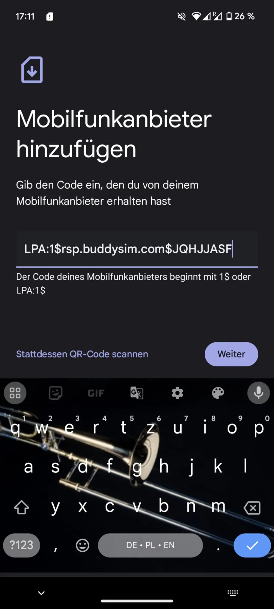 Activate eSIM manually on Google Pixel 3a – guide – BuddySIM